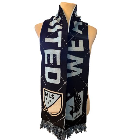 Fanatics Minnesota United FC MLS Soccer Scarf Set (2-Pack) - Black & Blue, NWT - Picture 3 of 6